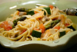 Linguine with Clam Sauce and Vegetables
