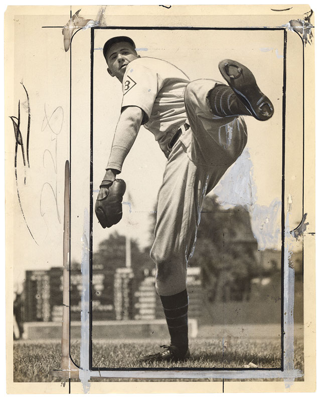 Baseball press photo, circa 1940; Courtesy Pier 24 Photography