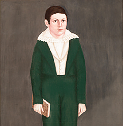 "Portrait of a Boy in Green" by  Brewster, John, Jr. 