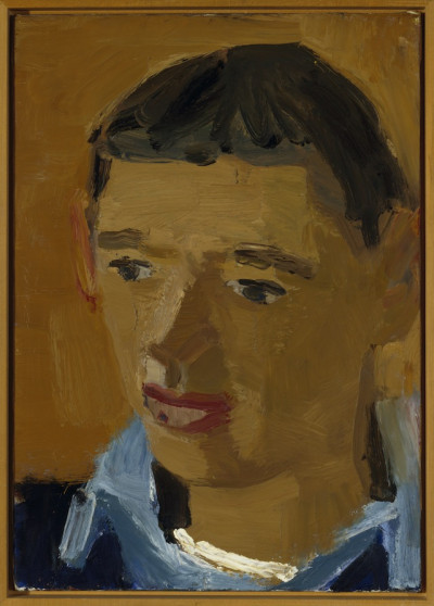 David Park, <i>Portrait of Richard Diebenkorn</i>, circa 1953; oil on canvas; 21 x 15.25 in. Courtesy the Oakland Museum of California.
