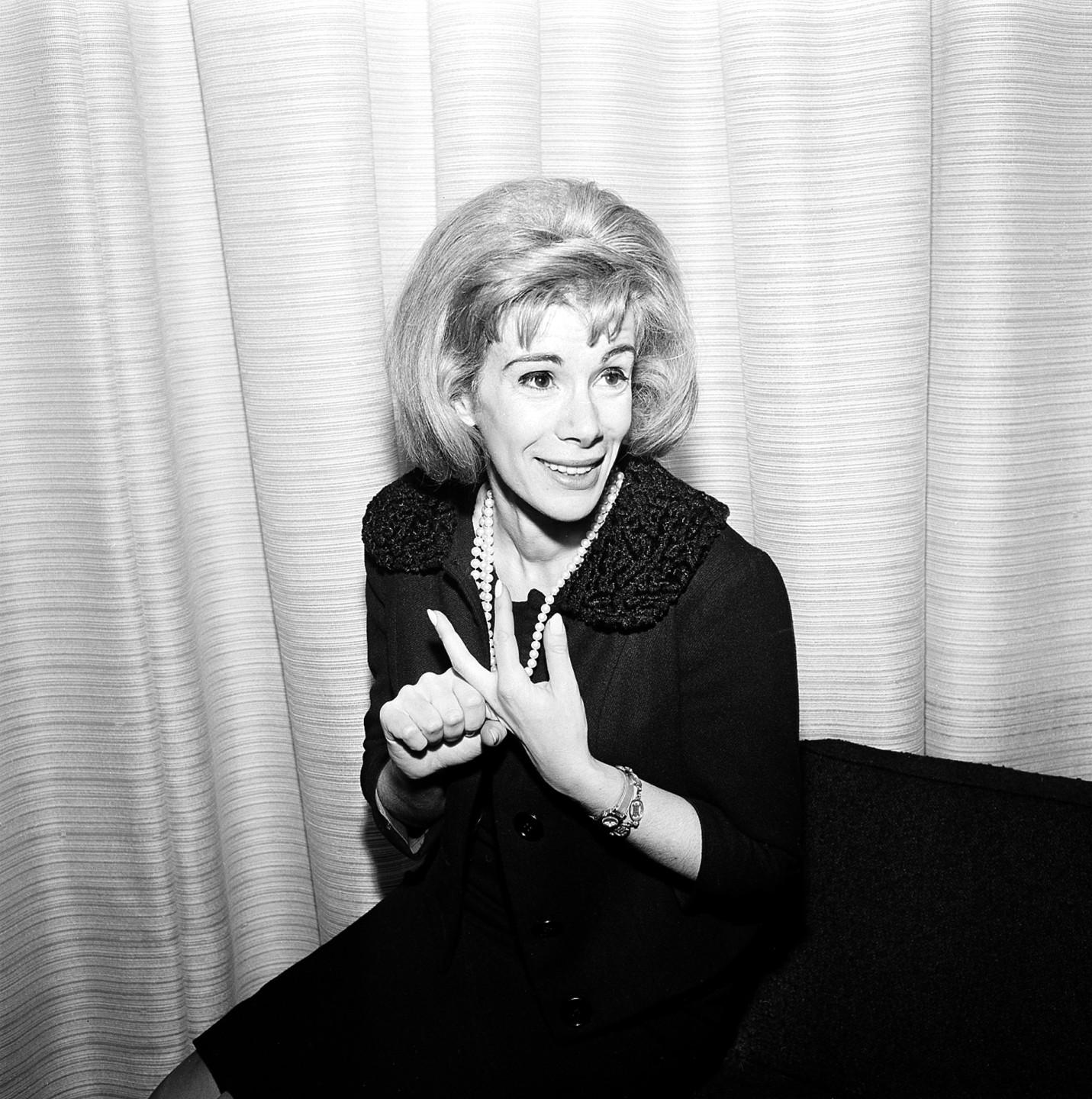 Joan Rivers in 1965. She began appearing on television variety programs like <em>The Ed Sullivan Show</em>.