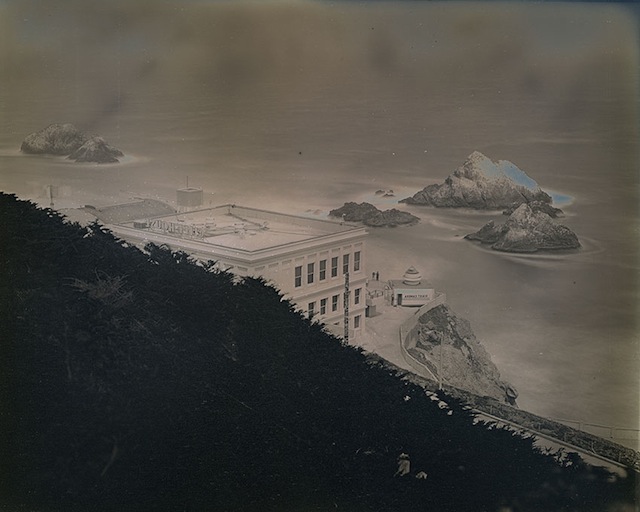 Binh Danh. <i>Cliff House and Seal Rocks from Sutro Heights Park</i>, 2014; daguerreotype. Courtesy of the Artist and Haines Gallery.