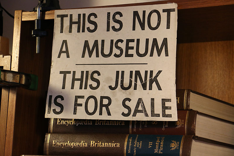 A sign on display at The Apartment