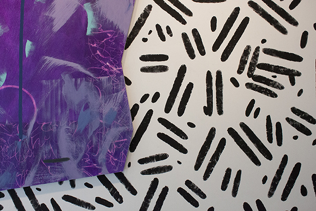 Detail of work by Lana Williams in <i>Trapper Keeper</i>, 2014; Courtesy of City Limits