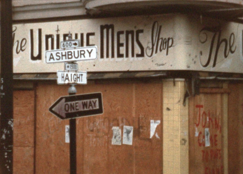 The corner of Haight-Ashbury in 1966.  