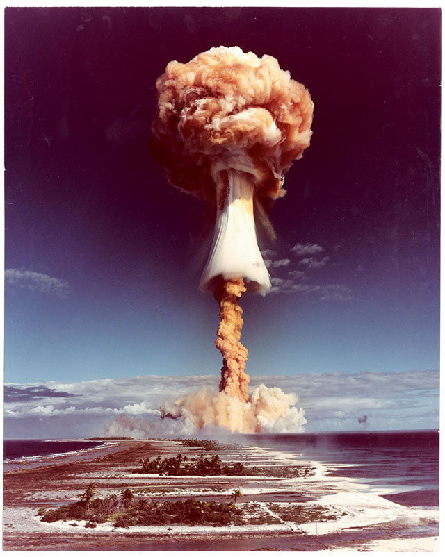Commissariat a l' energie atomique, Atomic trial on Mururoa atoll, Tahiti, 1970; Courtesy The Archive of Modern Conflict and Pier 24 Photography, San Francisco
