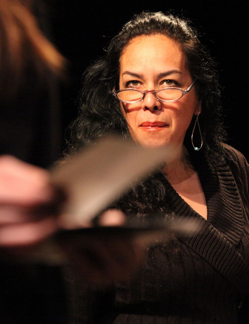 Lorraine (Catherine Castellanos) looks after her son Jake in Magic Theatre's A Lie of the Mind.