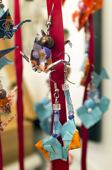 Origami earrings at Petite Galleria. (Photo: Cherri Lakey)