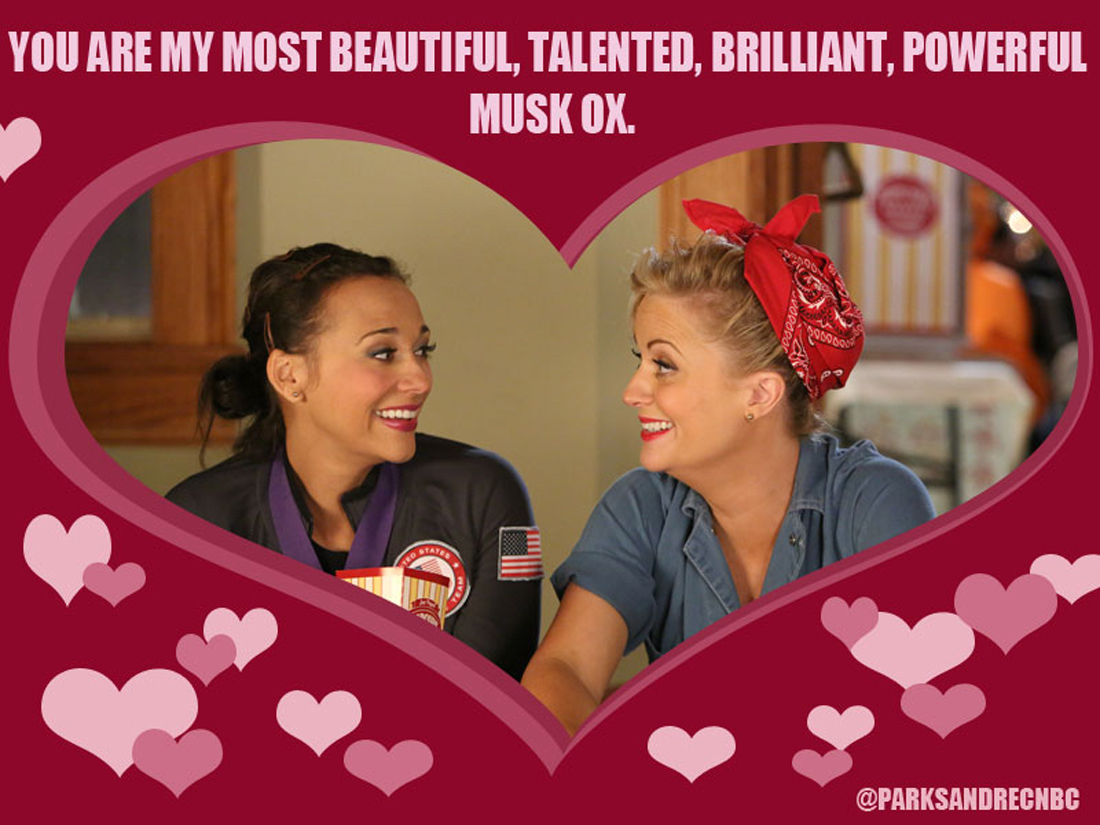 Parks and Recreation Galentine, 2013; courtesy NBC
