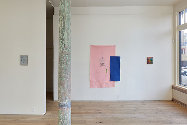 Installation view of Teresa Baker and Jenny Monick at Kiria Koula, 2015 (Photo by Johnna Arnold; Courtesy of Kiria Koula)