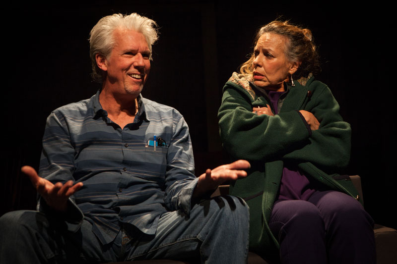Howard Swain tries to put Sheila Balter's mind at ease in "Dolly" by Alice Munro. (Photo: Mark Leialoha)