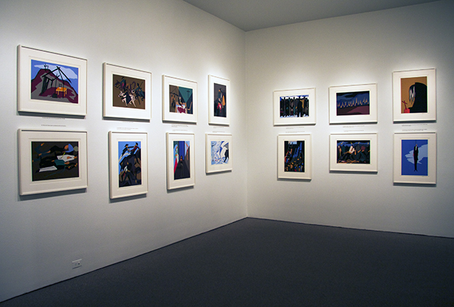  Installation view of The Legend of John Brown, 1978. (Gift of Joelle Kayden © 2015 The Jacob and Gwendolyn Lawrence Foundation, Seattle / Artists Rights Society (ARS), New York)