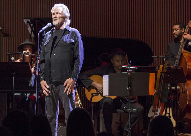 Kris Kristofferson performs at SFJAZZ's tribute to Joni Mitchell, May 8, 2015. (Photo: Drew Altizer Photography)