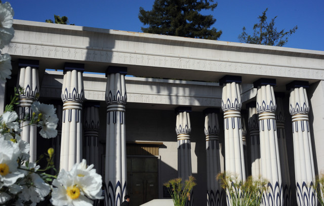 The entrance to the Rosicrucian Egyptian Museum, built in 1966. (Photo by Adrienne Blaine)