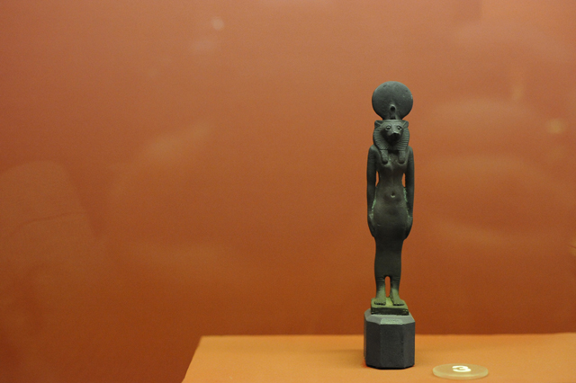 Sekhmet figurine: the first ancient artifact in the AMORC collection. (Photo by Adrienne Blaine)