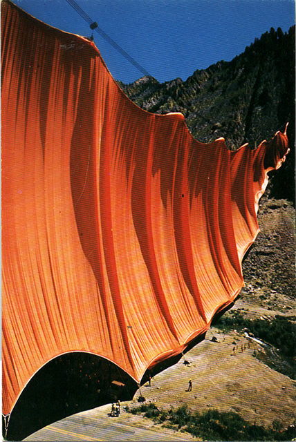 Christo's Valley Curtain, 1973. (Courtesy of Maysles Films)