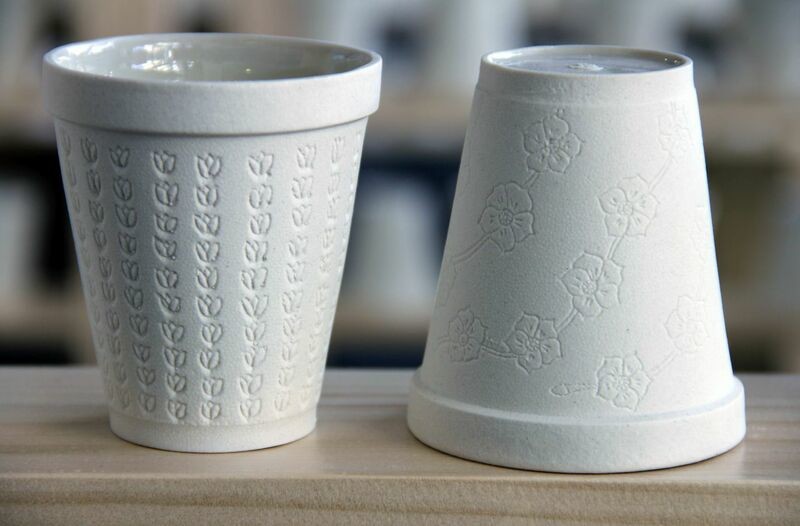 Ceramic cups for <em>Tea</em>. (Photo by Aaron Hughes)