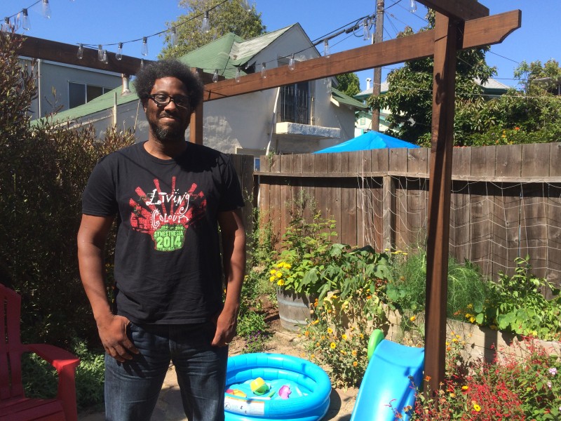 Comedian W Kamau Bell at home in Berkeley. 