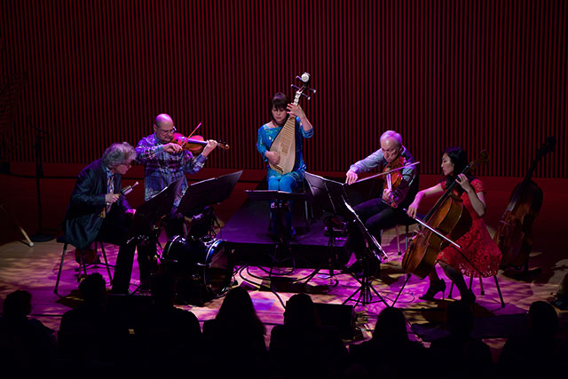 The Kronos Quartet perform with Wu Man at the Terry Riley Festival in San Francisco.