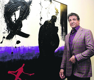 Stallone at his museum opening in Nice, 2015. (Courtesy of the artist)