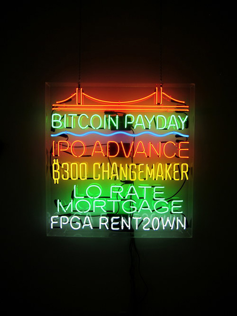 Tom Loughlin, <i>Bitcoin Payday</i>. (Courtesy of Random Parts)