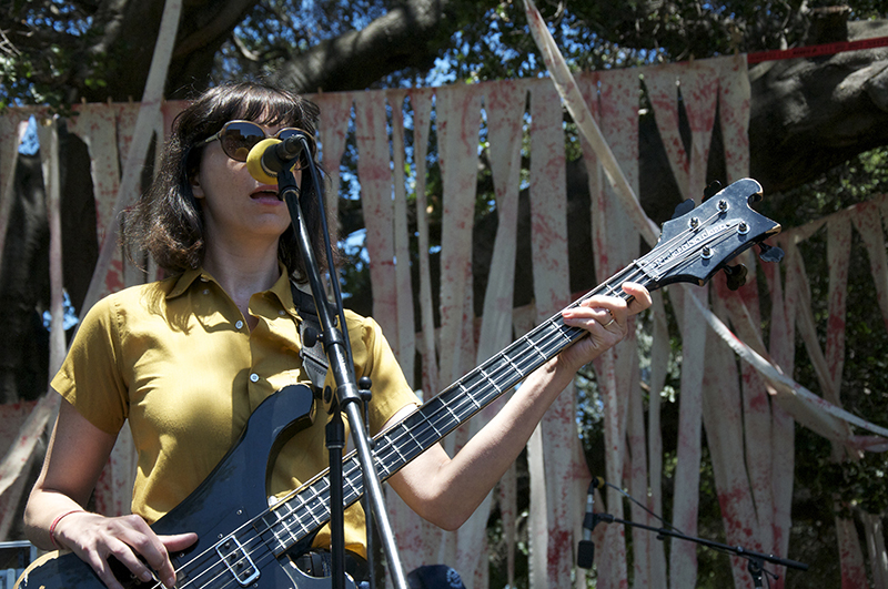 Colleen Burke, bassist of Danny & the Darleans, who also include Danny Kroha, one of the founding members of the Gories.
