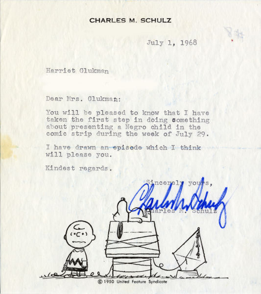 Schulz writes Glickman to tell her he has taken her advice.