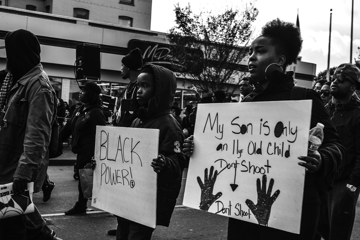 Sunshine Velasco, '3rd World Activists Unite for Black Lives Matter #5,' 2014 (Photo: SOMArts)