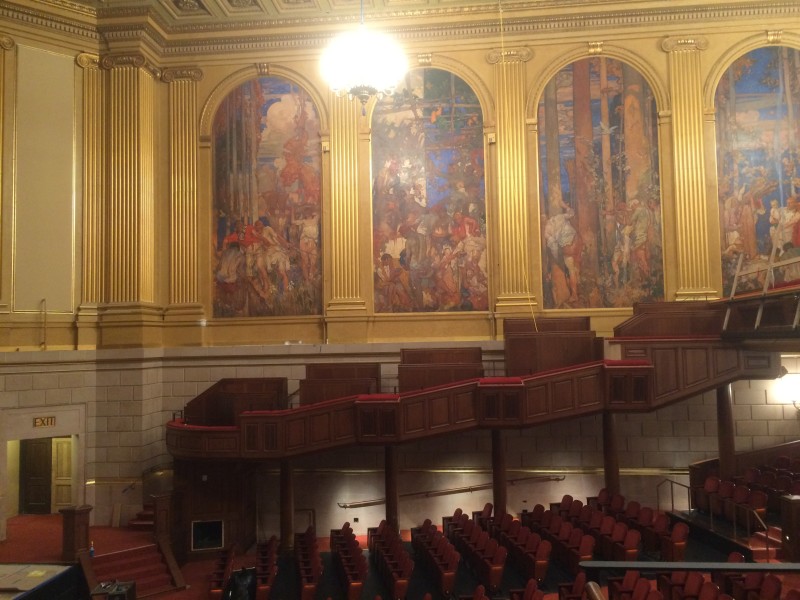 A view from the new boxes in the Herbst Theatre