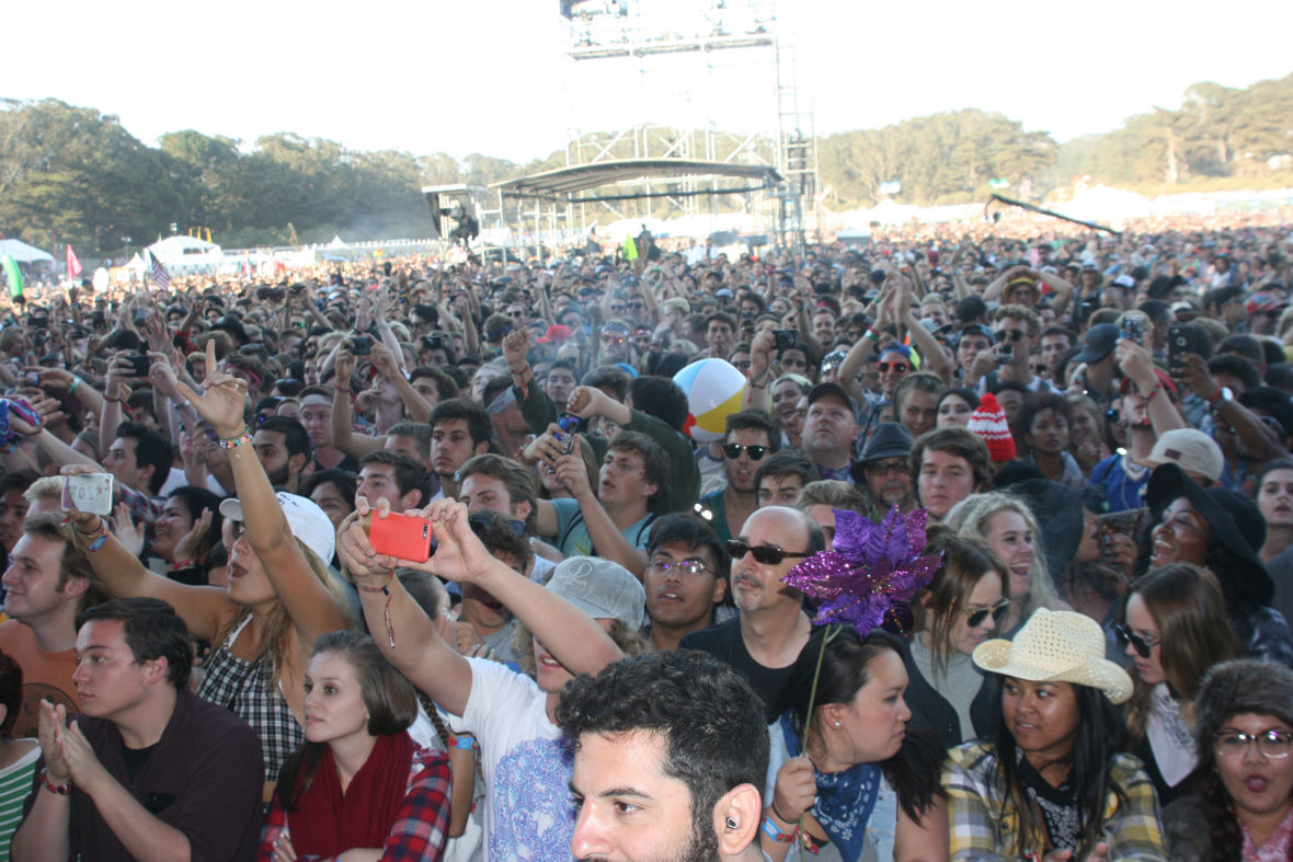 The crowd at Outside Lands, Aug. 8, 2015. (Photo: Gabe Meline/KQED)