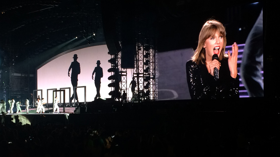 Taylor Swift performs at Levi's Stadium, Aug. 14, 2015. (Photo: Emma Silvers/KQED)