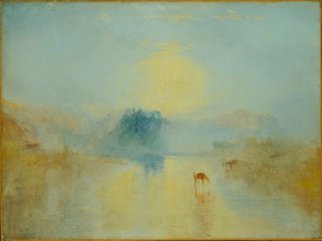 You can to paint like Turner, but you need to procure your own supplies. Joseph Mallord William Turner, 'Norham Castle, Sunrise, ca.1845. (Photo: Tate, London)