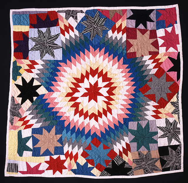Pieced by Mattie Pickett, quilted by Willia Ette Graham, 'Texas Star,' 1987. (Courtesy of the collection of Eli Leon and OMCA)