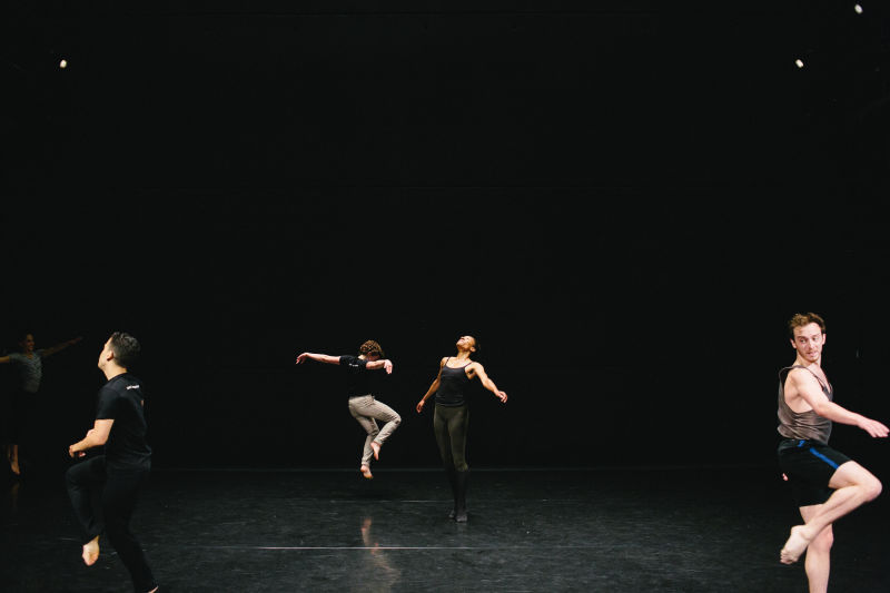 Dancers from the Dance Heginbotham company rehearse at the Baryshnikov Arts Center in July.