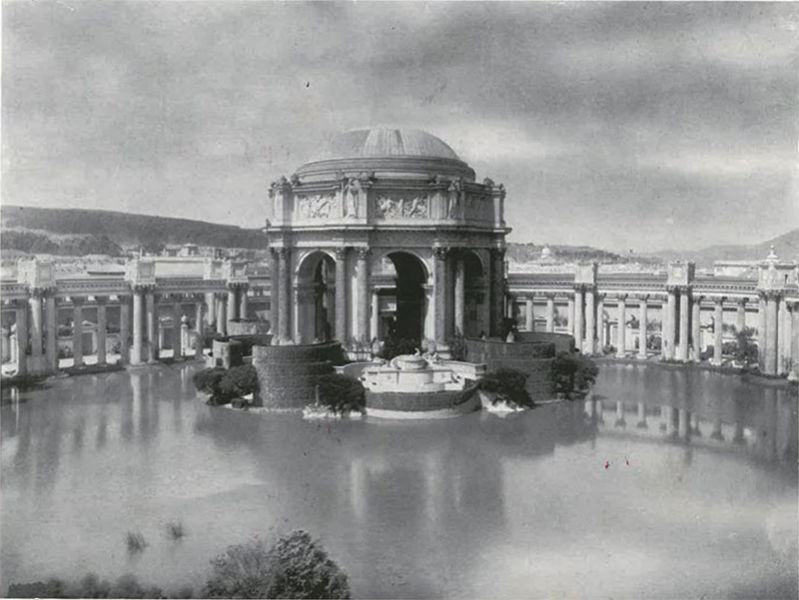 Archival photo of the Palace of Fine Arts