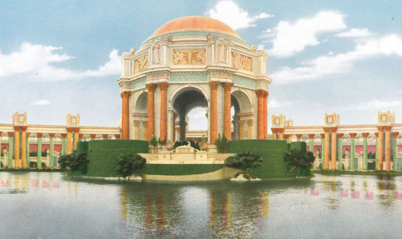 Artist rendering of the Palace of Fine Arts