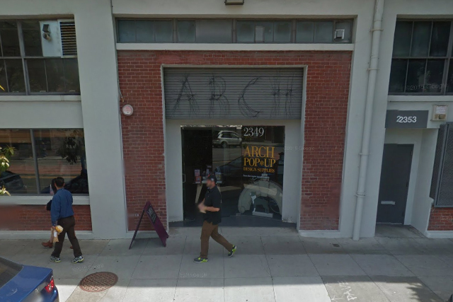 ARCH's pop-up location on 3rd Street in the Dogpatch neighborhood.