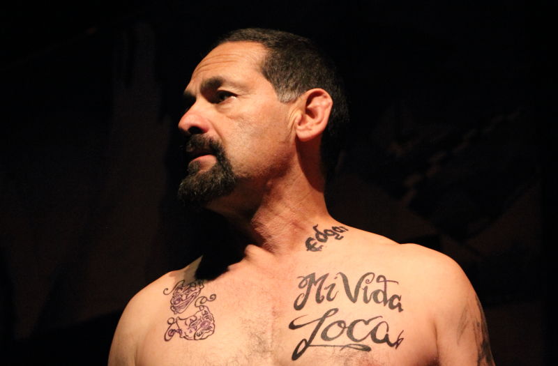 Ric Salinas of Culture Clash performs the title role in PLACAS: The Most Dangerous Tattoo by Paul Flores.