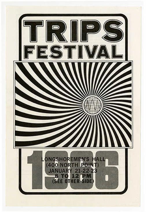 The original flyer for the Trips Festival, 1966.