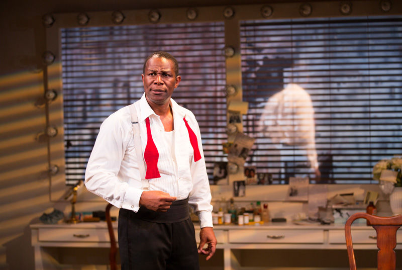 OBIE Award–winning John Douglas Thompson in Terry Teachout's Satchmo at the Waldorf playing at A.C.T.'s Geary Theater January 13–February 7. Photo by T. Charles Erickson.