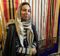 The work of Saudi artist Njoud Alanbari focuses on issues surrounding female education.