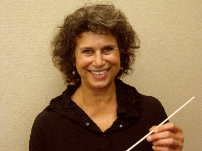 Laurie Cohen, director of the Mill Valley Philharmonic.
