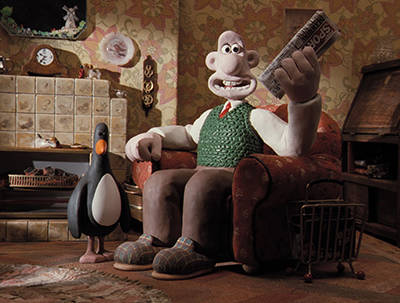 A scene from 'The Wrong Trousers' from Aardman Animations, recipient of the Persistence of Vision Award.