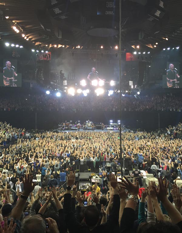 Fans at Bruce Springsteen's show at Oracle Arena, March 13, 2016.