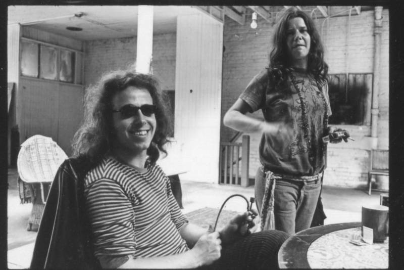 Big Brother and the Holding Company drummer Dave Getz and Janis Joplin, circa 1967