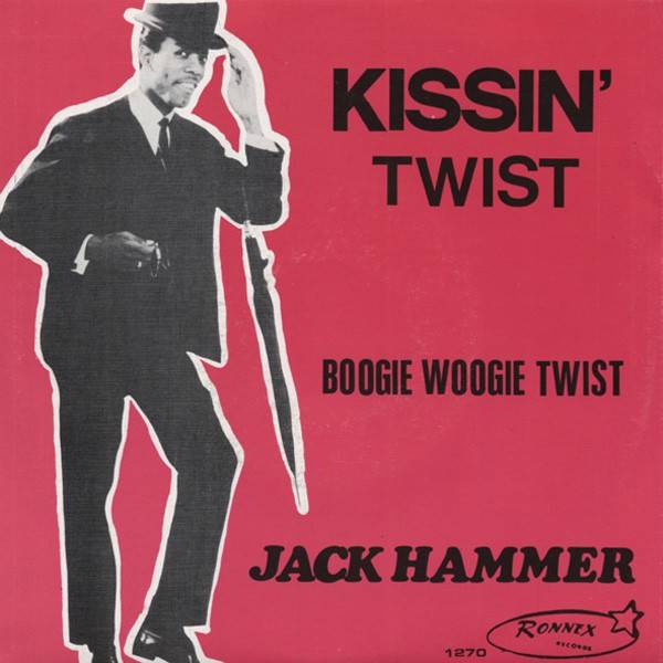 Cover of Burroughs' single "Kissin' Twist"
