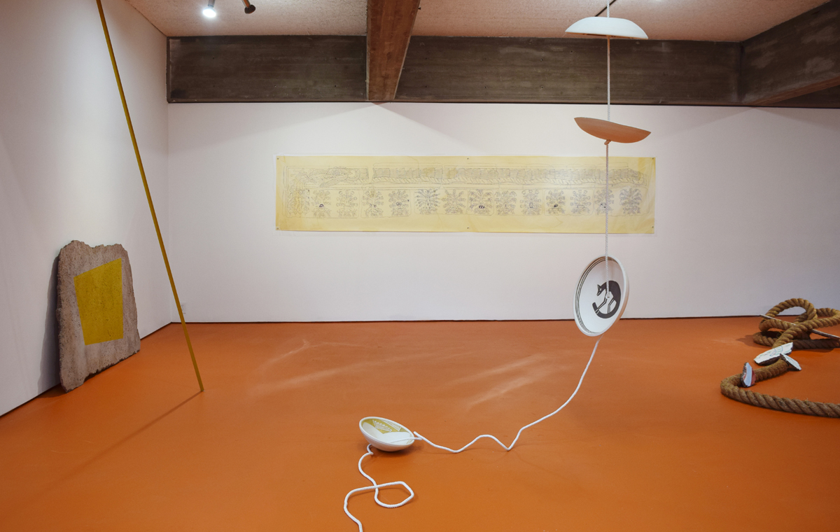 Installation view, Mariana Castillo Deball, 'Feathered Changes, Serpent Disappearances.'