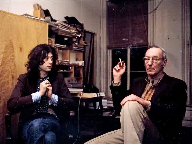 Guitarist Jimmy Page and author William S. Burroughs