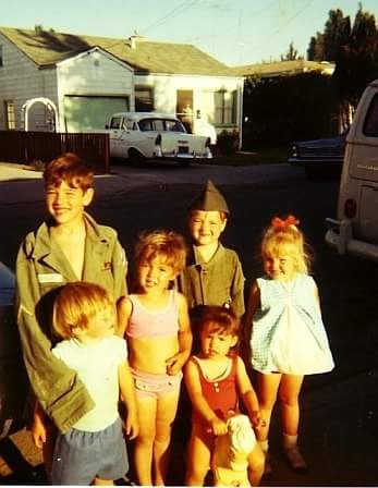 Ali Madigan, via Facebook: "San Pablo 1969. Me, riding the pony, with my 3 siblings & 2 neighbor kids. You can just see the tail end of mom's VW bus on the right. Now famous for being the quintessential "Hippie" van, for our family of 7 it was the "mini van" of the day."