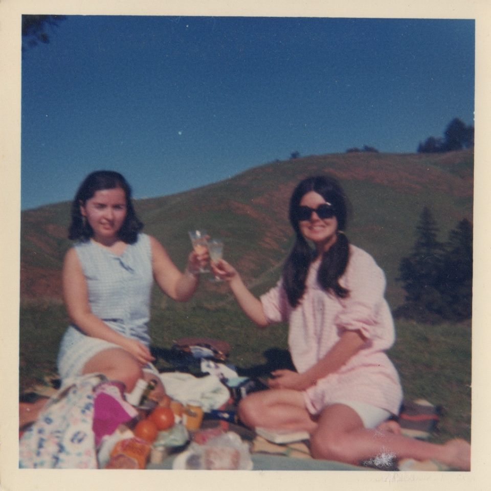 Jacqueline Haber, via Facebook: "Miss Martinez & Miss McNulty, San Franciscans picnicking on Mt. Tam, 1968!"